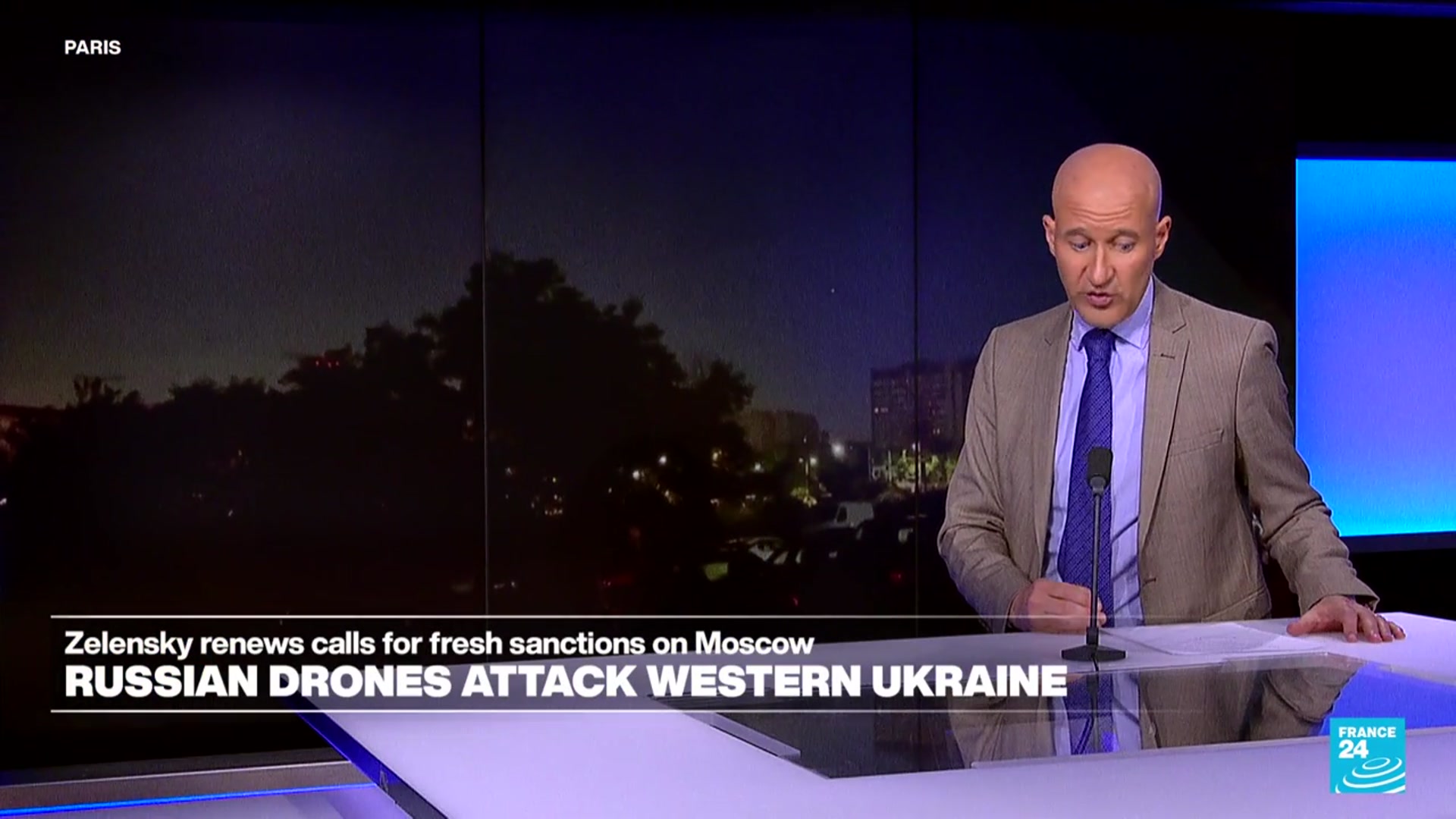 'Video thumbnail for Russian drone attack: The goal is to 'terrorise the Ukrainian population''