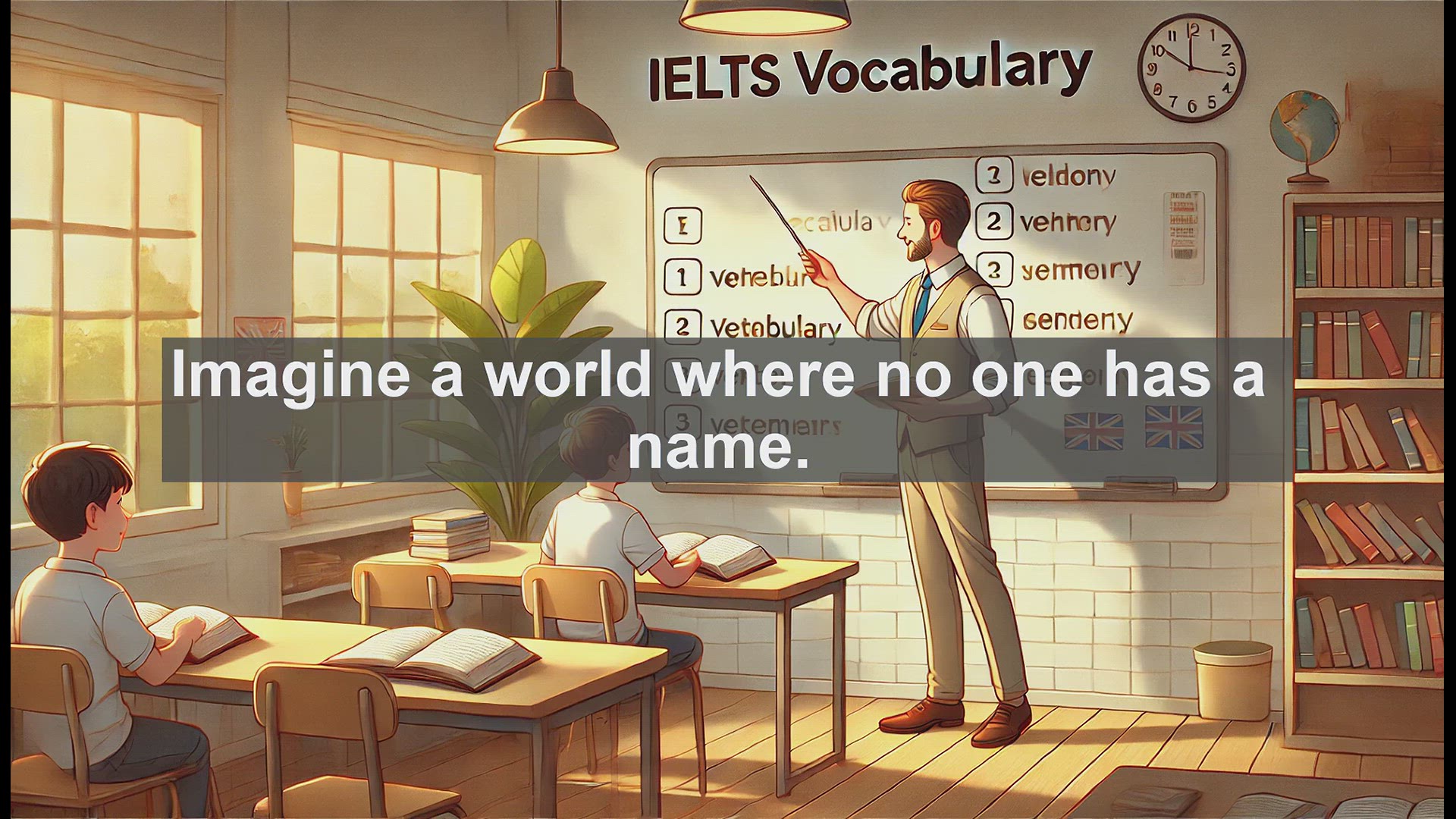 'Video thumbnail for 5000 Must Know IELTS 8.0 Vocabulary - Understanding 'Nameless': Meanings and Usage in English'