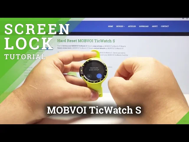 Video thumbnail for How to Set Up Screen Lock in MOBVOI TicWatch S - Screen Protection