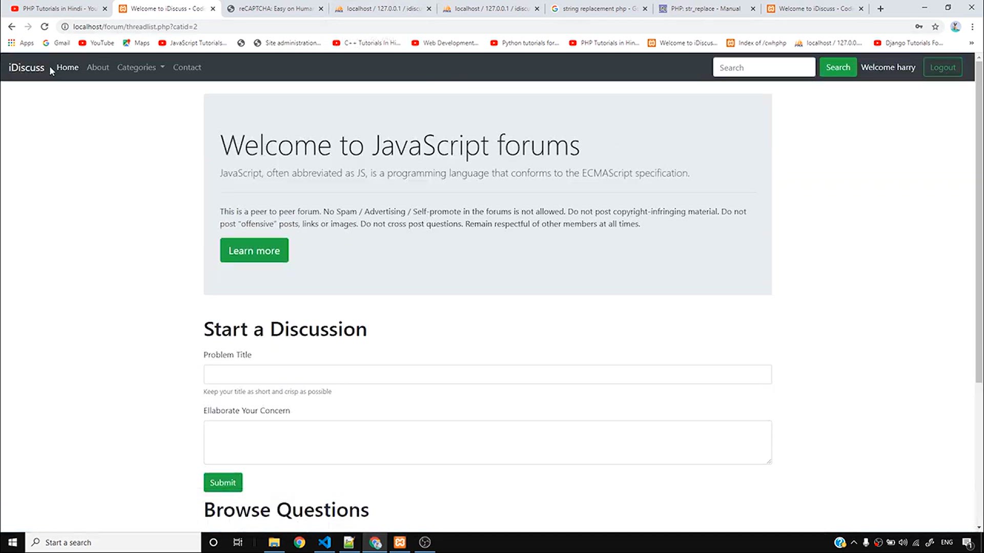 'Video thumbnail for Displaying Header Categories Dynamically from the Database _ PHP Tutorial #65'