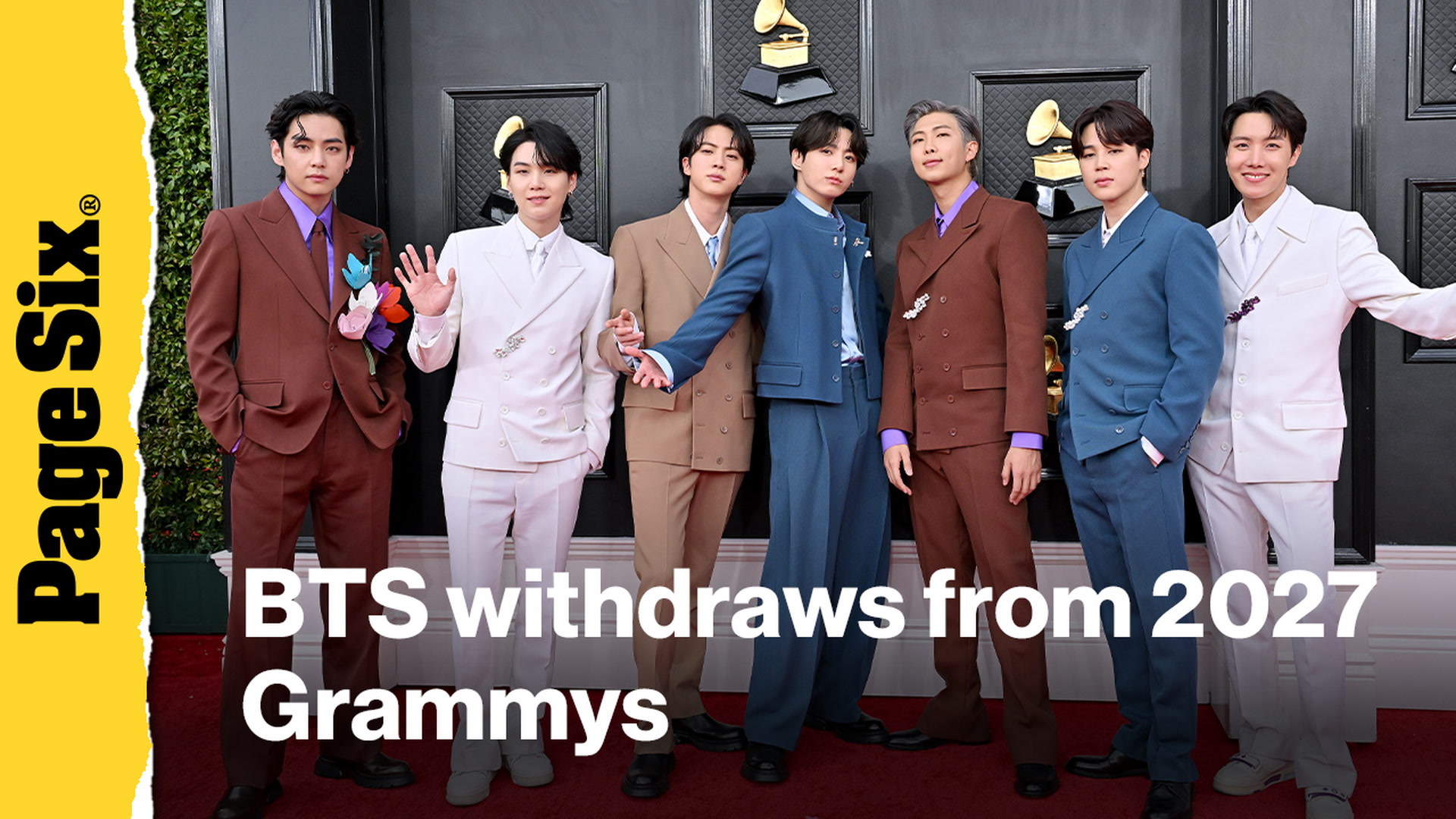 Video thumbnail for BTS withdraws from Grammys 2027 after new Asian pop category sparks debate