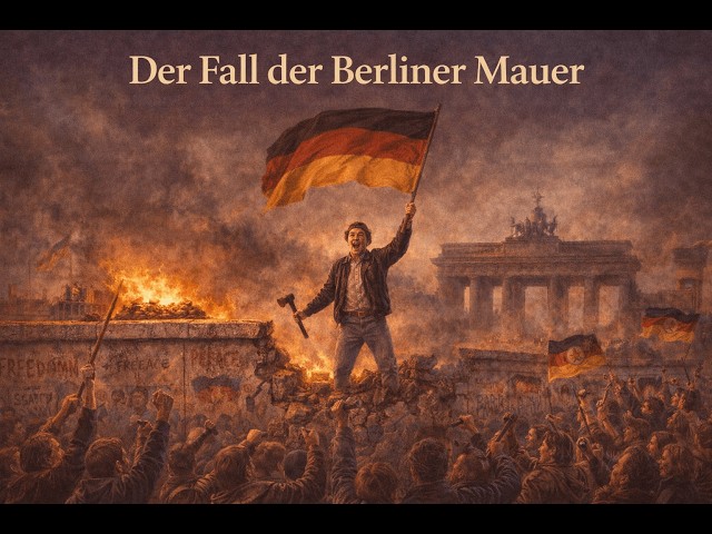 Video thumbnail for Der Fall der Berliner Mauer | Deutsch im Schlaf | Hören Podcast A2-B1