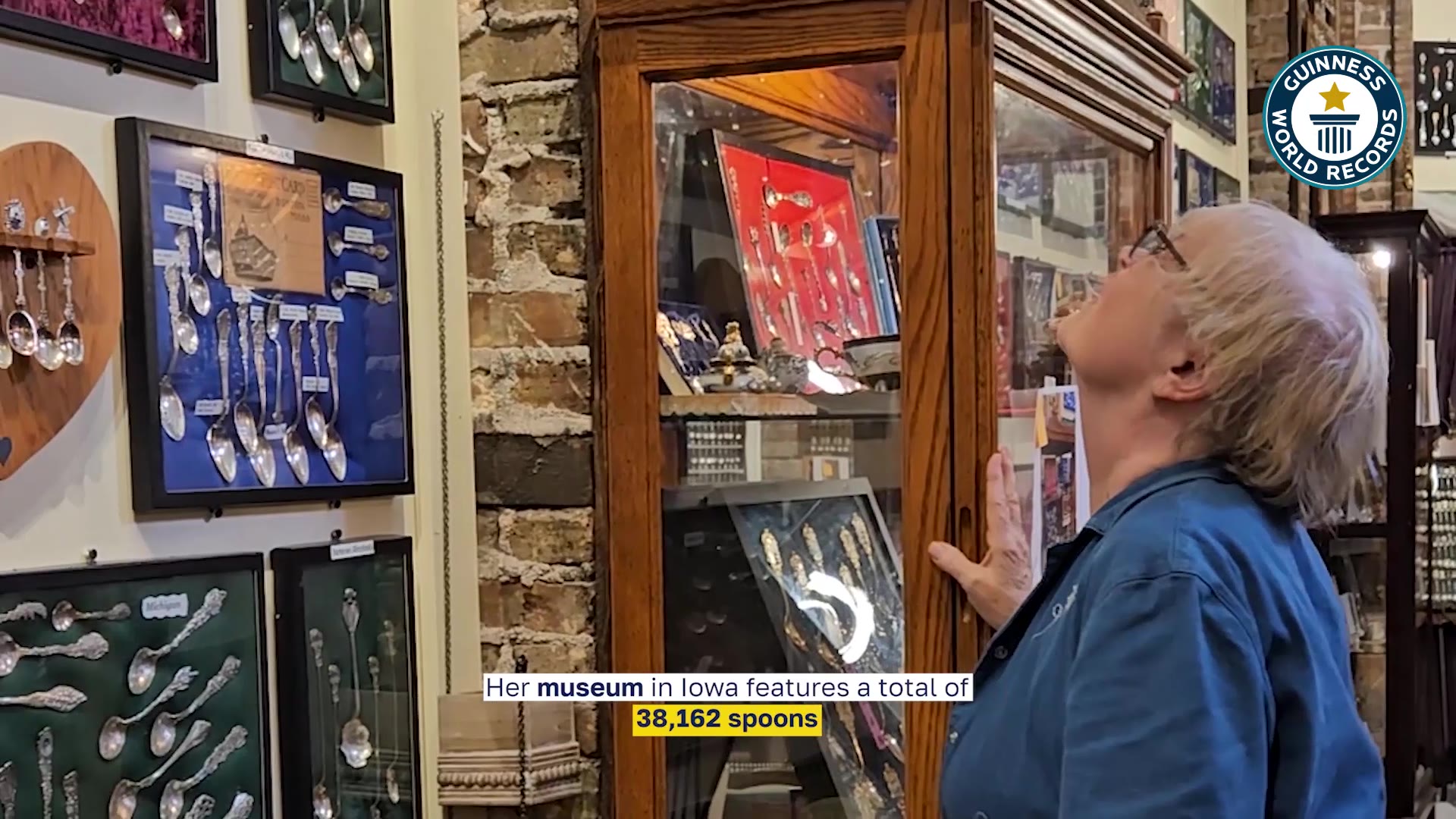 Video thumbnail for Camellia R. Pohl's Largest Collection of Spoons Record