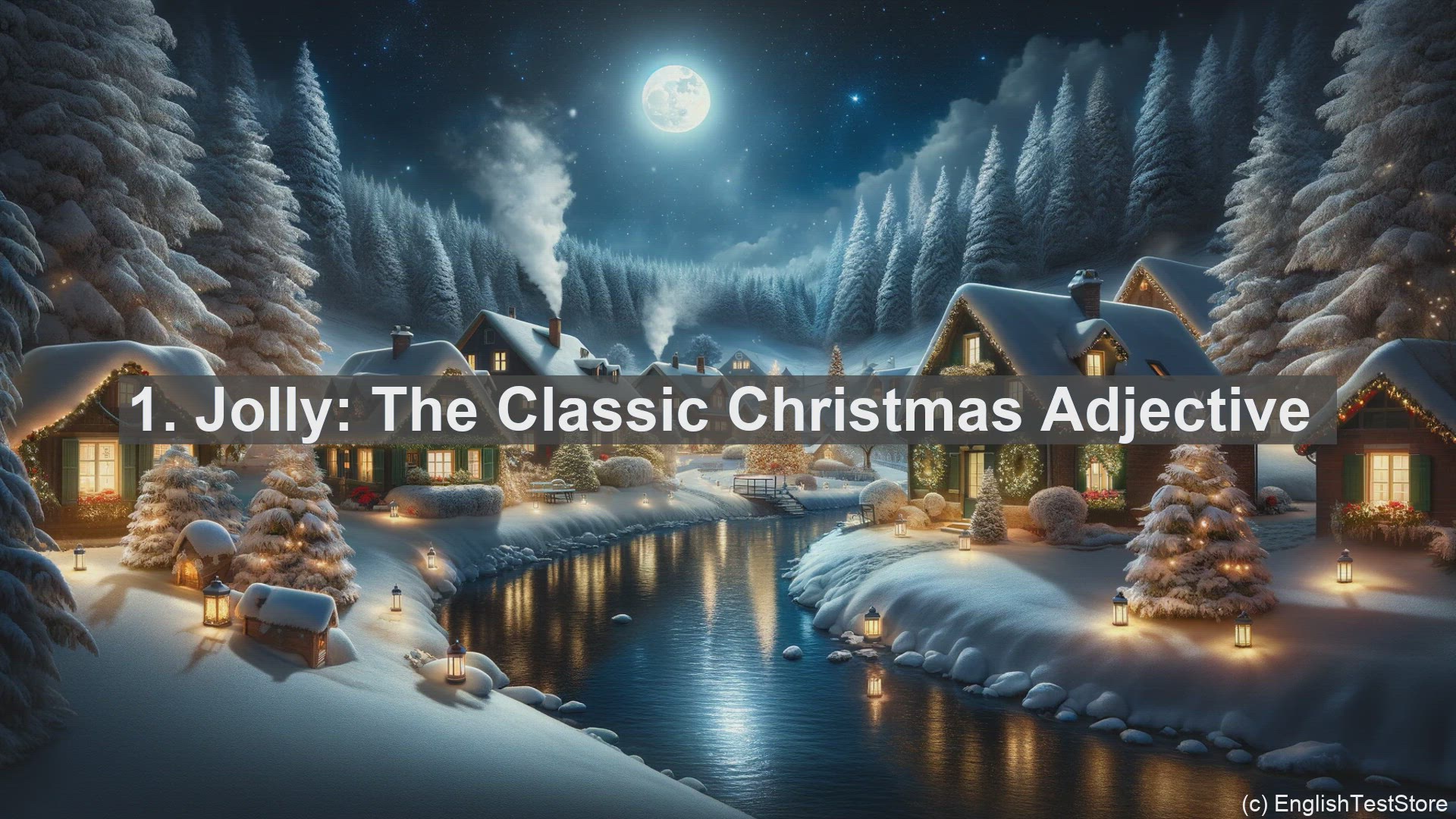 'Video thumbnail for Top 10 Christmas themed English Adjectives to Learn for Christmas Day'