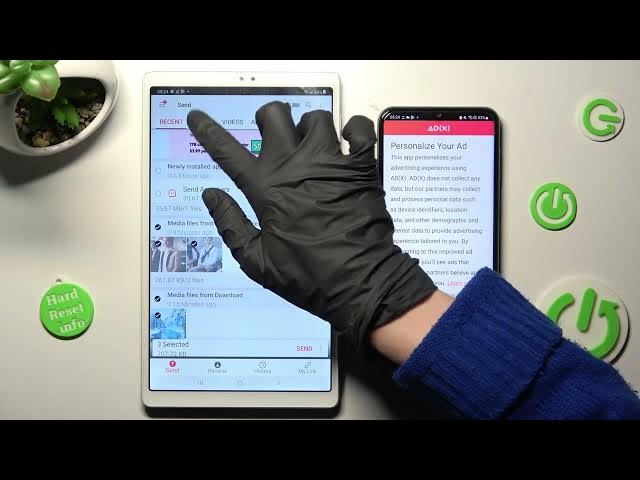 Video thumbnail for How to Transfer files from Samsung Galaxy Tab A7 Lite to an Android Device -  Send Anywhere App