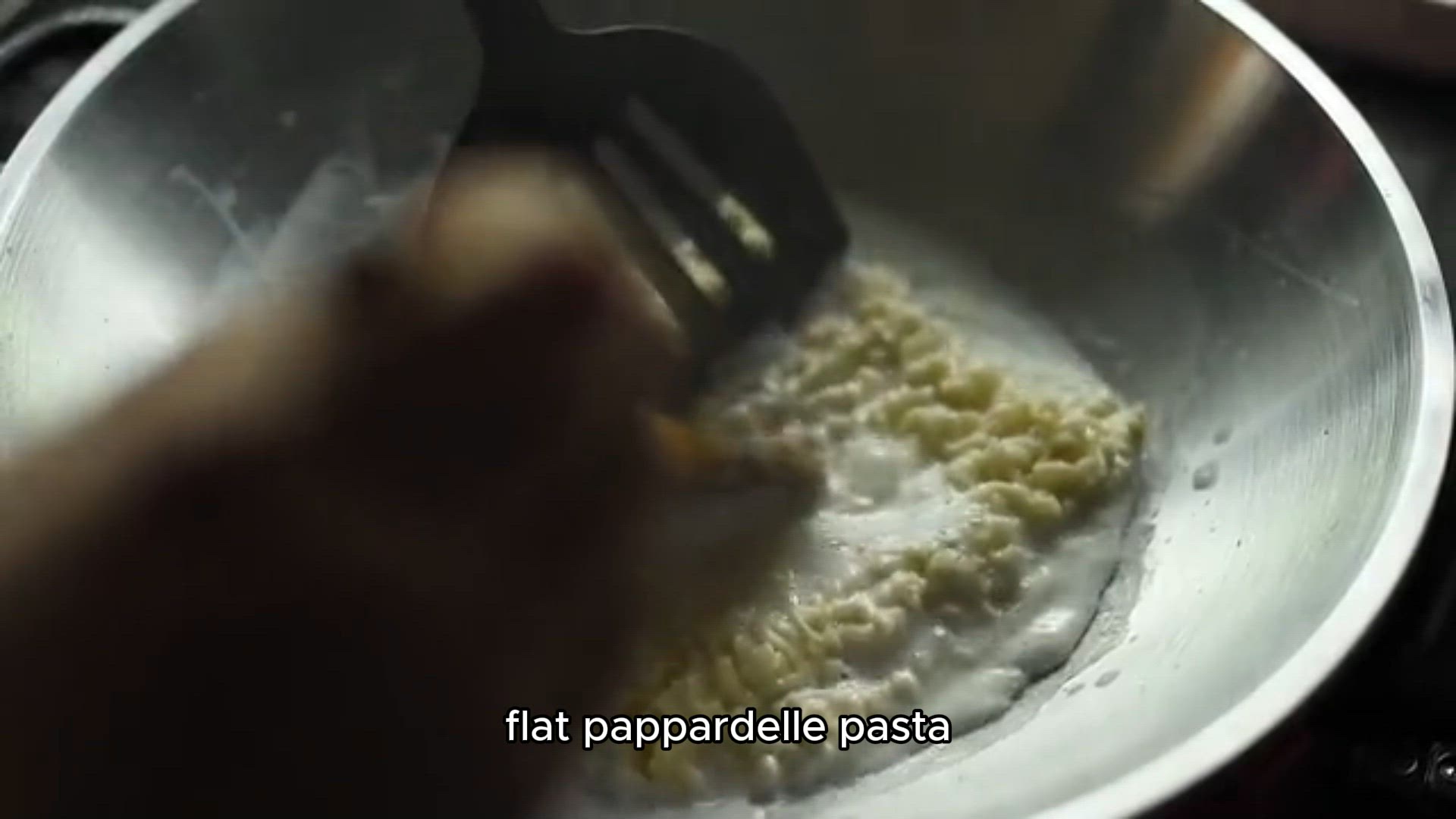 Video thumbnail for Pappardelle with Mushroom Sauce