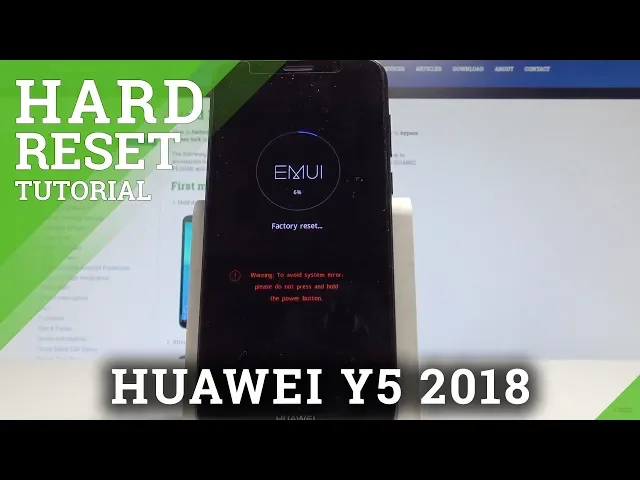 Video thumbnail for How to Hard Reset HUAWEI Y5 (2018) - Bypass Lock Screen / Wipe Data