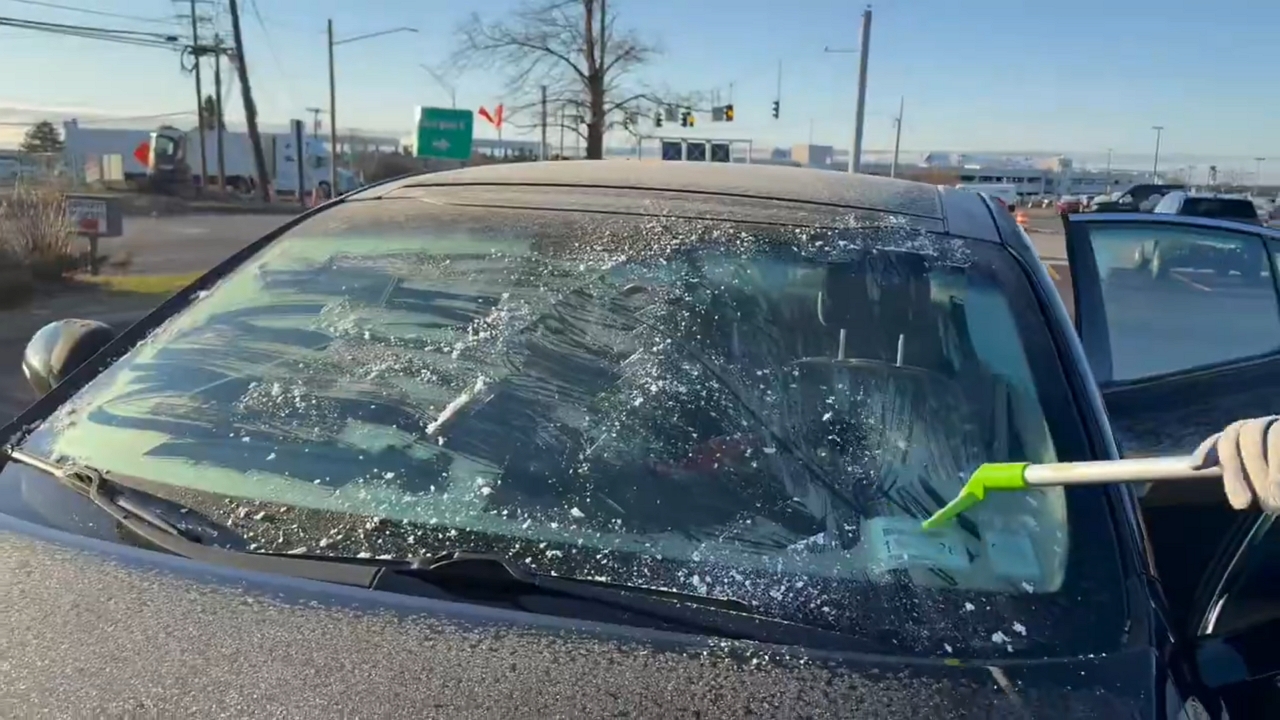 Video thumbnail for Fast Ice Scraper in Action: NYC Woman Clears Windshield in Seconds