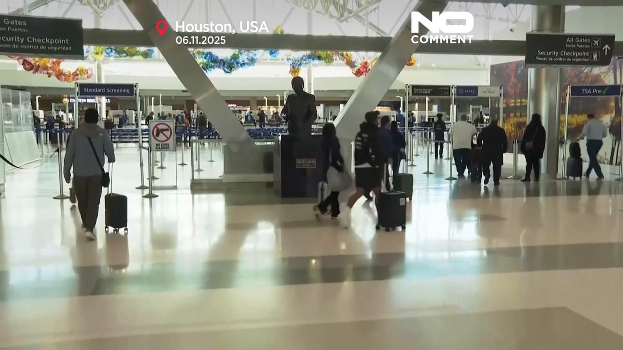 'Video thumbnail for Flight cancellations surge across US amid government shutdown'