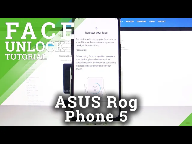 Video thumbnail for How to Set Up Face Unlock in ASUS Rog Phone 5 – Face Recognition