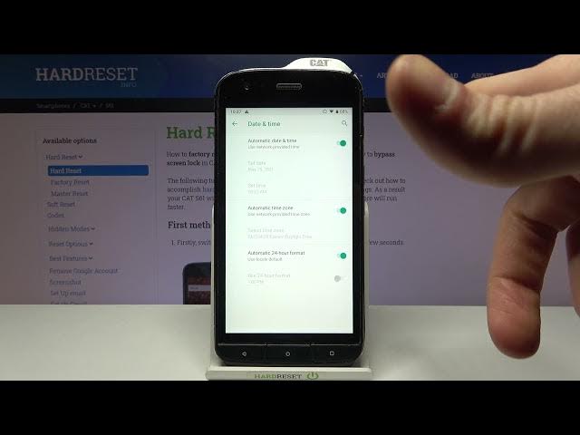 Video thumbnail for How to Change Date & Time in CAT S61 – Manage Time Zone