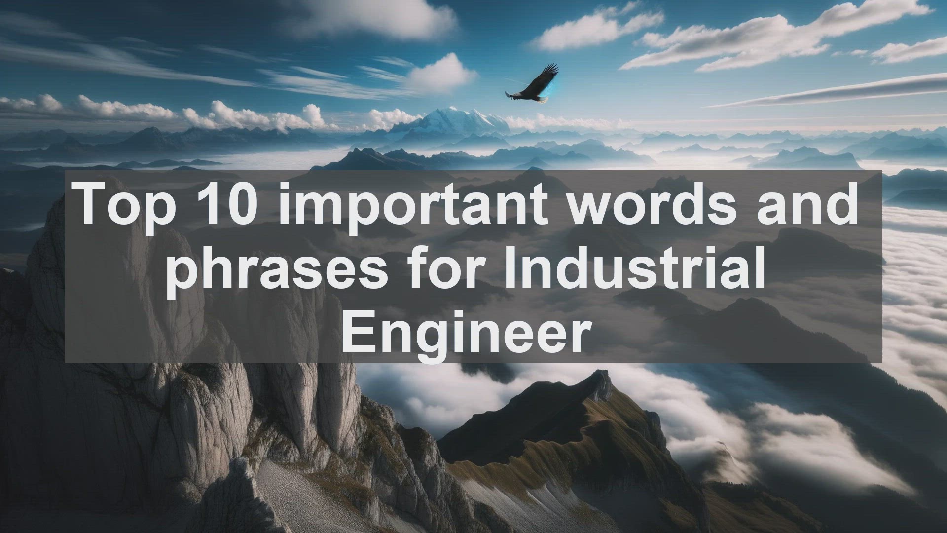 'Video thumbnail for Top 10 important words and phrases for Industrial Engineer'