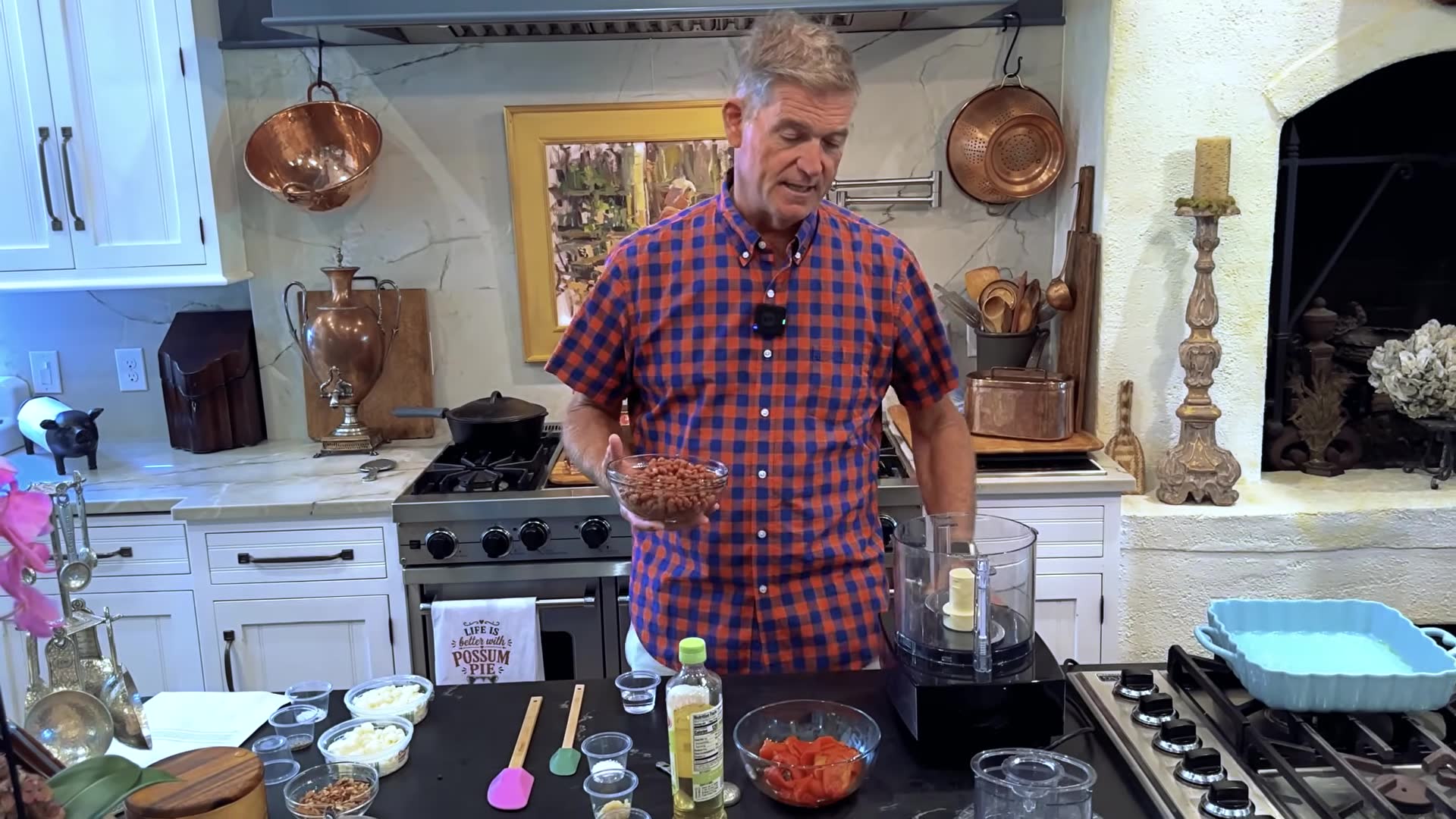 Video thumbnail for Love & Best Dishes: Roasted Red Pepper and Goat Cheese Dip Recipe | Tailgate Week