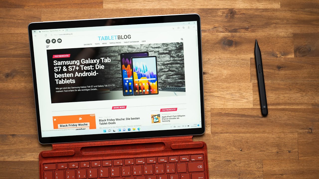 Video thumbnail for Microsoft Surface Pro 8 Review: The Best Windows Tablet?