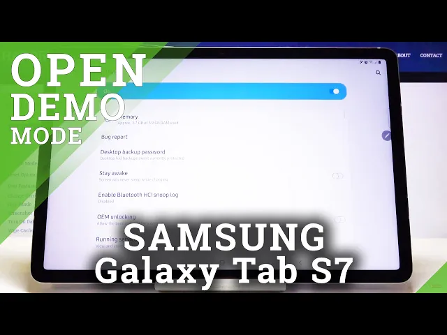 Video thumbnail for How to Enable Demo Mode in Samsung Galaxy Tab S7 – Run Your Device in Demo Mode