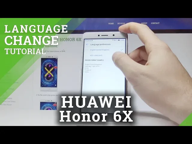 Video thumbnail for How to Change Language on HUAWEI Honor 6X - Set Up Language |HardReset.Info
