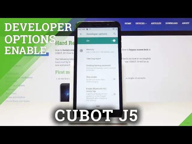 Video thumbnail for Developer Options CUBOT J5 - OEM Unlock & USB Debugging