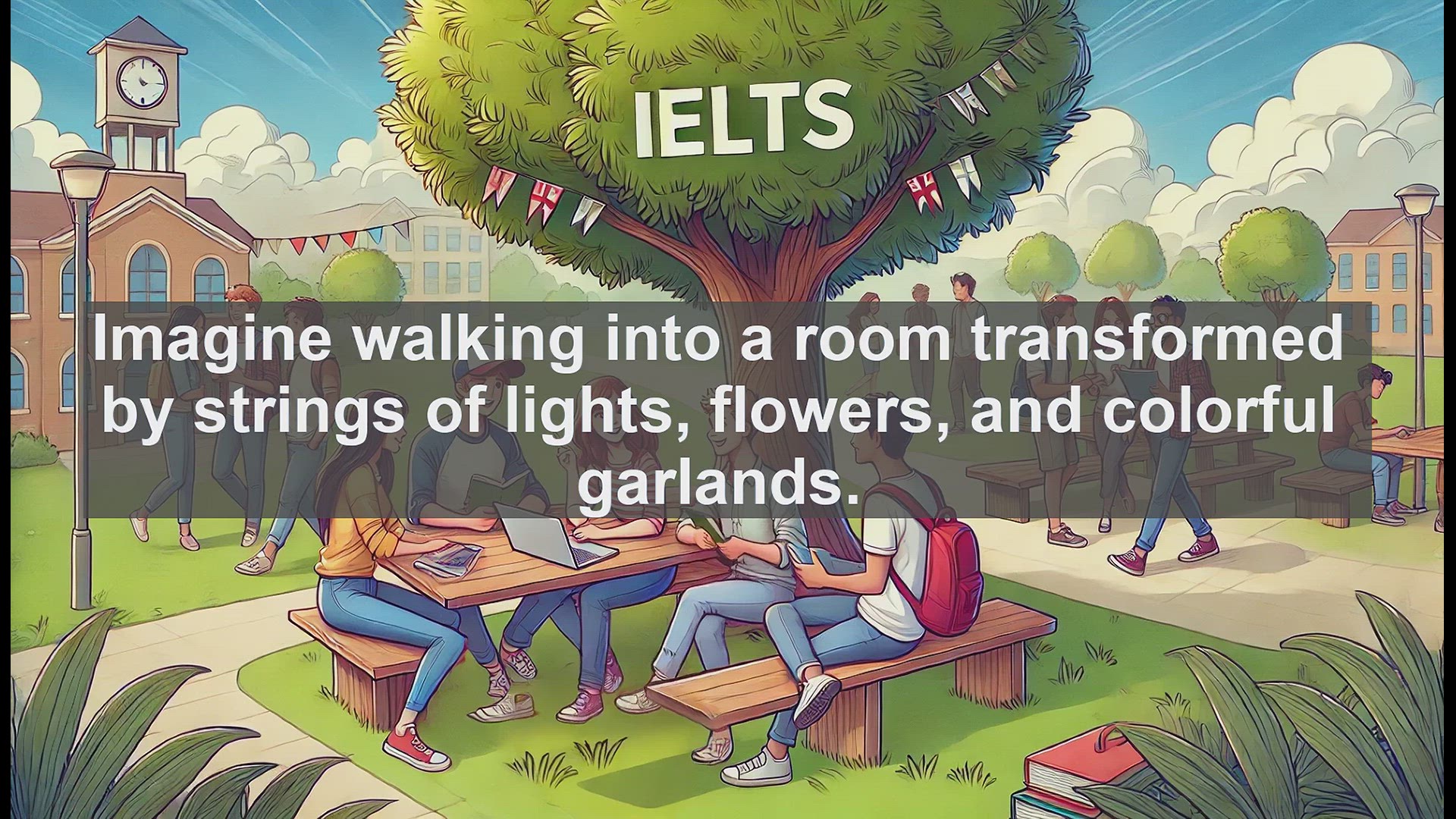 'Video thumbnail for 5000 Must Know IELTS 8.0 Vocabulary - Festoon: Elevate Your IELTS Vocabulary to Band 8.0'