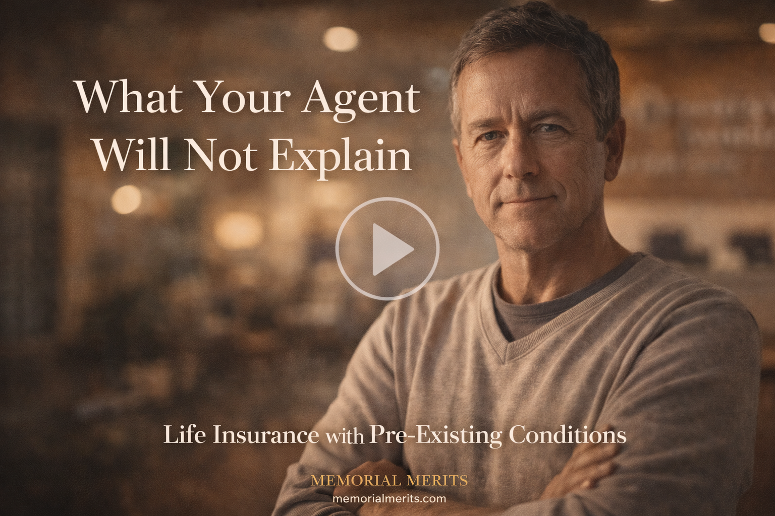 Video thumbnail for Life Insurance with Pre-Existing Conditions: What Your Agent Will Not Explain About How Underwriting Actually Works
