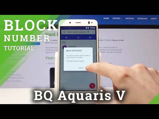 Video thumbnail for How to Block Number in BQ Aquaris V - Reject Incoming Calls
