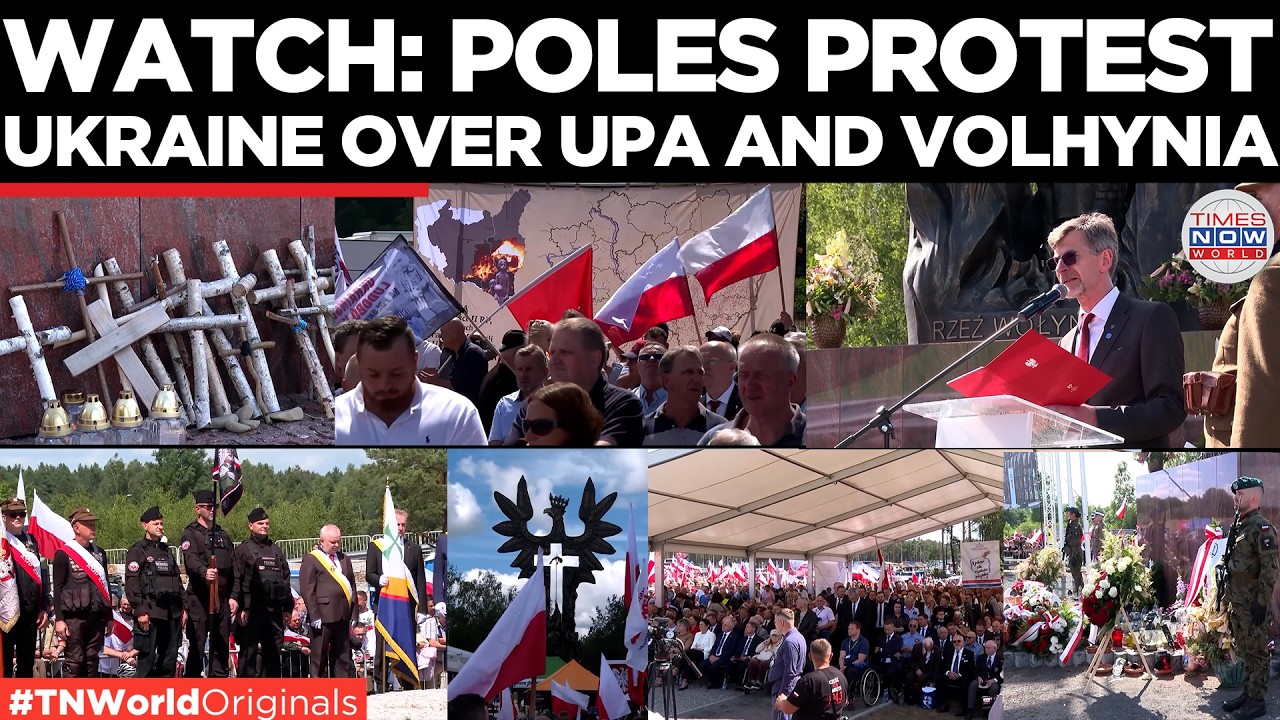 Video thumbnail for ANTI-UKRAINE PROTEST: Poland Slams Zelensky's 'Cult of War Criminals' | Times Now World