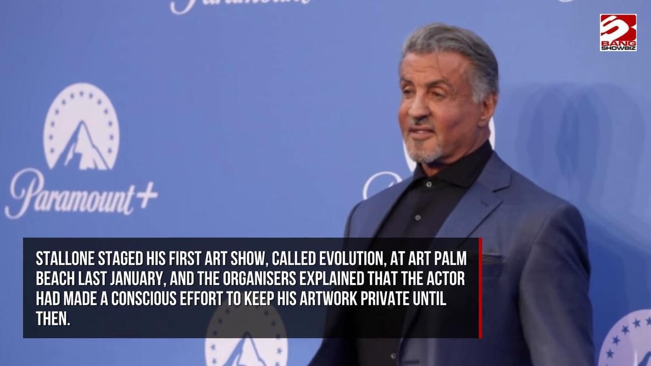 Video thumbnail for Rocky star Sylvester Stallone 'concentrates on his art'