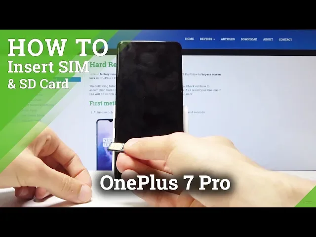 Video thumbnail for How Insert Nano SIM to the OnePlus 7 Pro - Set Up SIM Slot
