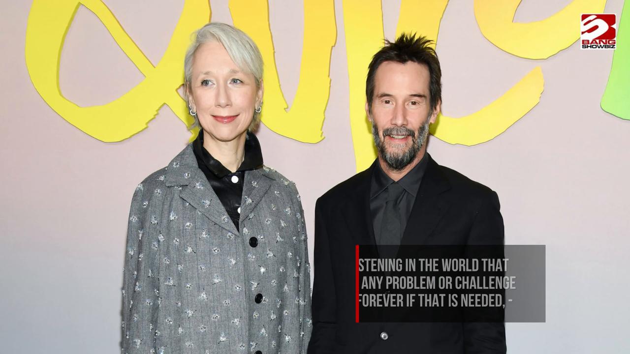 Video thumbnail for Keanu Reeves' partner talks about 'respectful' relationship