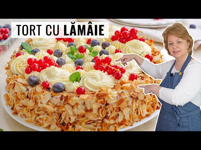 'Video thumbnail for 🍰 Tort cu CREMĂ de LĂMÂIE și FRUCTE de PĂDURE - rețeta pas cu pas, cu toate detaliile'