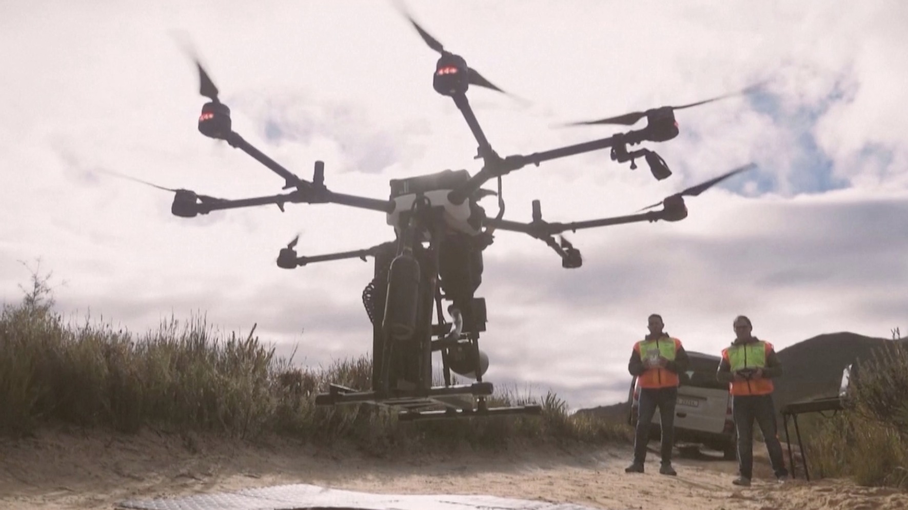 Video thumbnail for A closer look at AirSeed seed-dropping drones for tree planting
