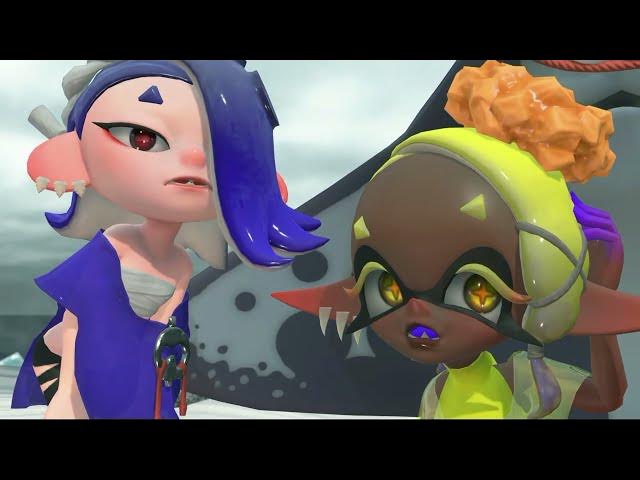 Video thumbnail for Splatoon Raiders - Difficulty Choices: Deep Cut's Shiver, Frye and Big Man Helicopter Crash Cutscene