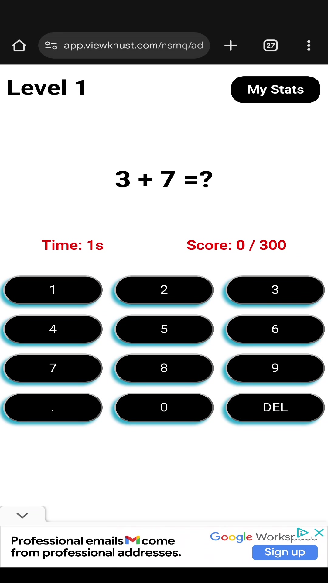 Video thumbnail for Level 1 Addition practice