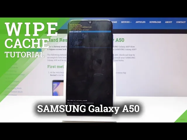 Video thumbnail for How to Wipe Cache Partition in SAMSUNG Galaxy A50 - Speed Up System