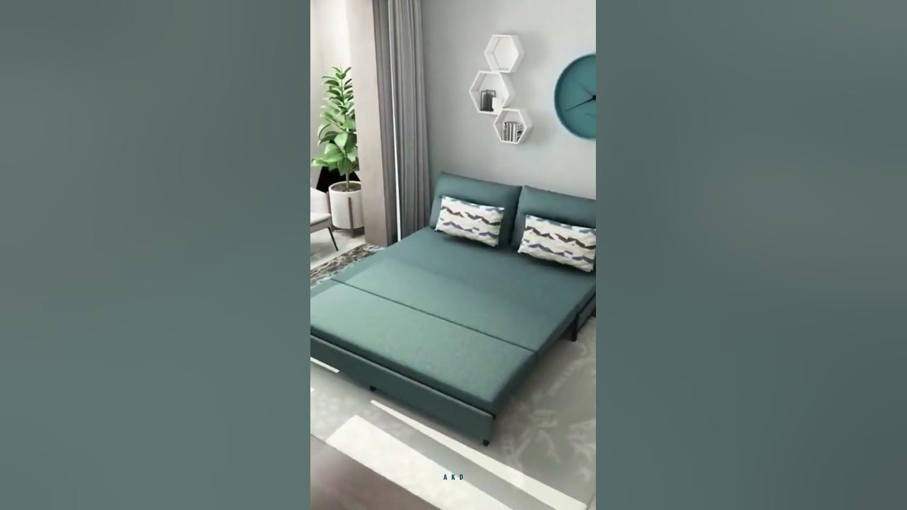 Video thumbnail for Luxury Sofa cum Bed | Sofa cum Bed Design #shorts