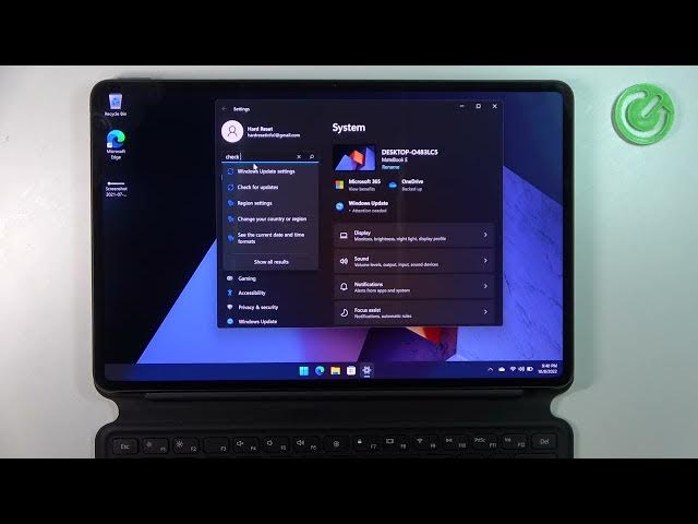 Video thumbnail for HUAWEI MateBook E Windows 11 - How To Check For Updates