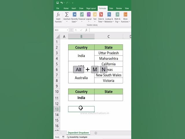 Video thumbnail for Save time and avoid errors with dependent lists in Excel #excelforbeginners #exceltips #office