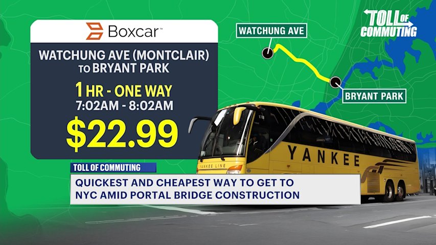 Video thumbnail for Toll of Commuting: Boxcar bus offers an alternative to NJ during reduced train service