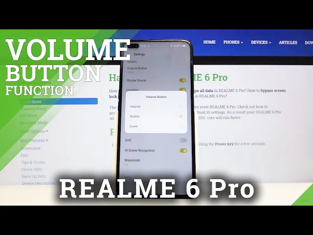 Video thumbnail for How to Change Volume Button Function in Camera in REALME 6 Pro – Volume Button