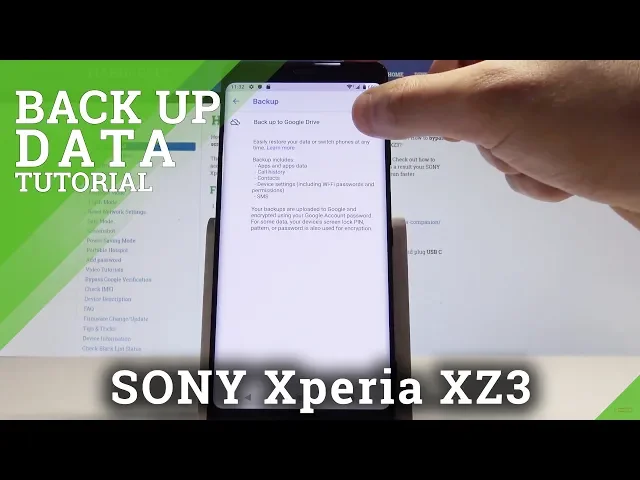 Video thumbnail for How to Create Backup in SONY Xperia XZ3 - Enable Google Backup