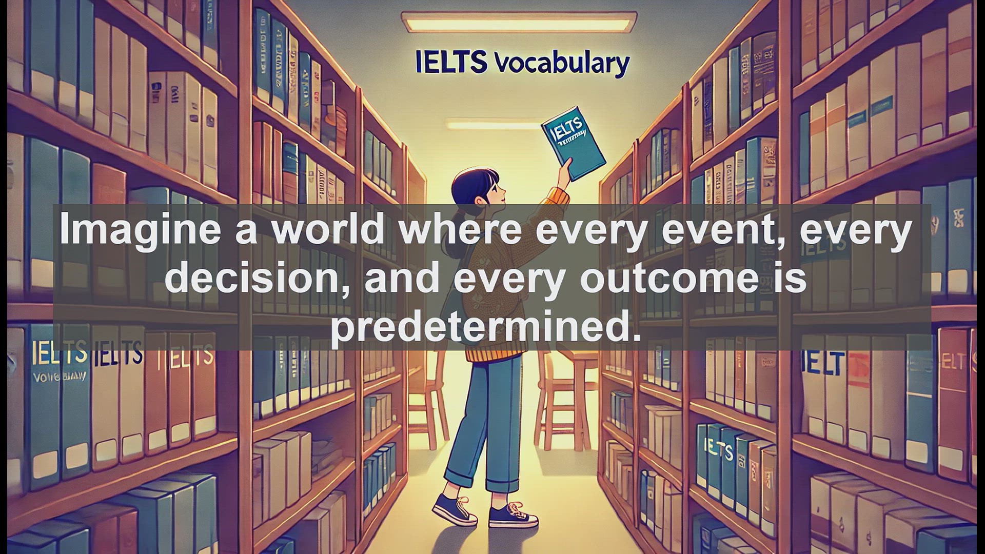 'Video thumbnail for 2000 Must Know IELTS 9.0 Vocabulary - Fatalism: The Belief in Predetermined Destiny'