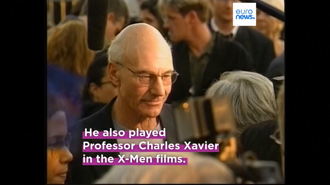 Video thumbnail for Actor Patrick Stewart, star of 'Star Trek' and 'X-Men', dies aged 86