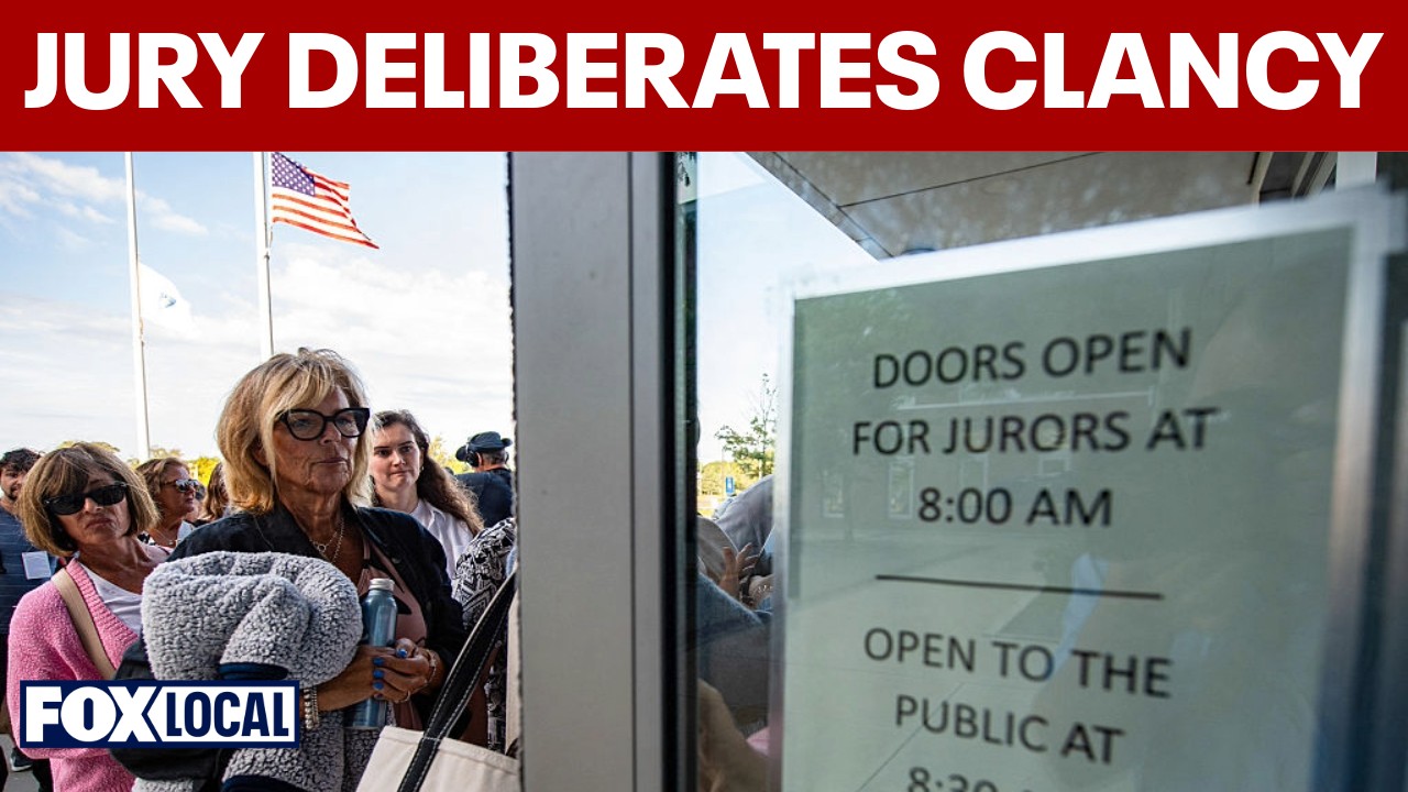 Video thumbnail for Jury deliberates in trial of Lindsay Clancy charged in deaths of her children