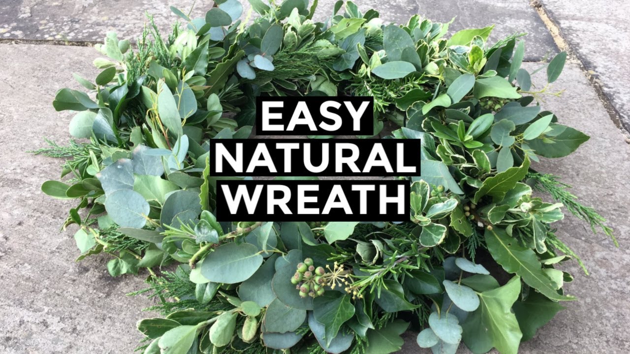 Video thumbnail for How To Make Christmas Wreath From Scratch | Easy NATURAL Christmas Wreath