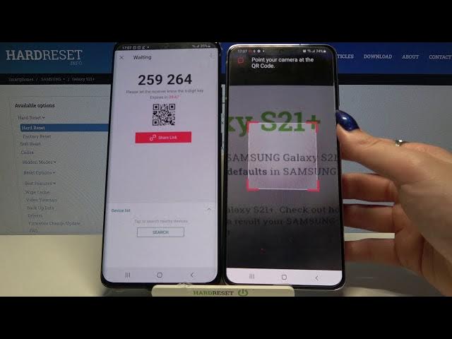 Video thumbnail for Move Storage of Samsung to SAMSUNG Galaxy S21+ - Use Send Anywhere App