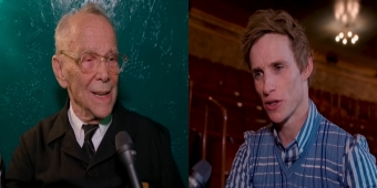 Video thumbnail for Video: Joel Grey and Eddie Redmayne Talk CABARET and The 'Emcee' Legacy