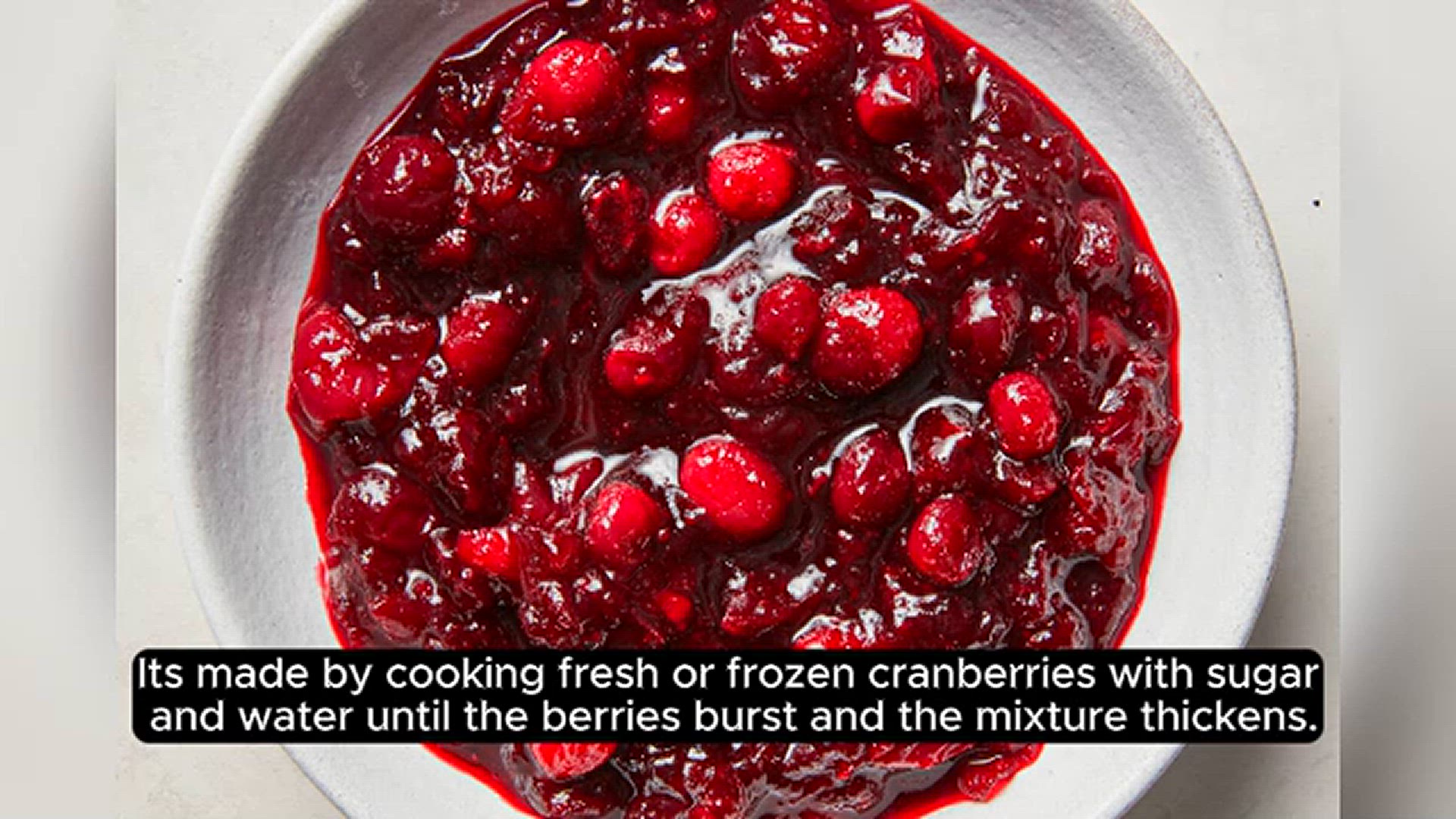 Video thumbnail for Vibrant Cranberry Sauce with a Twist