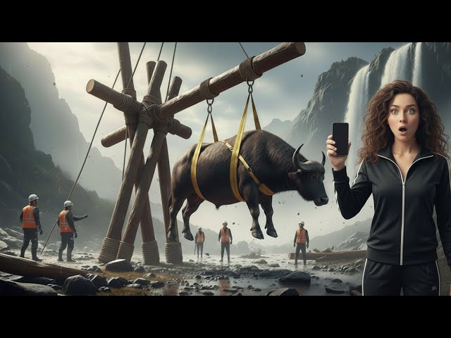 Video thumbnail for Buffalo Trapped in Danger 😢 Rescue Team and Dog Saves Him in Time | Animal Rescue Story