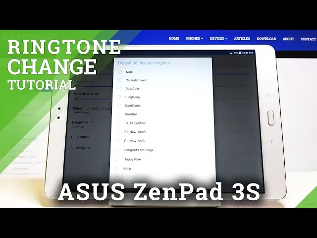 Video thumbnail for How to Change Ringtone in ASUS ZenPad 3s – Ringtone List