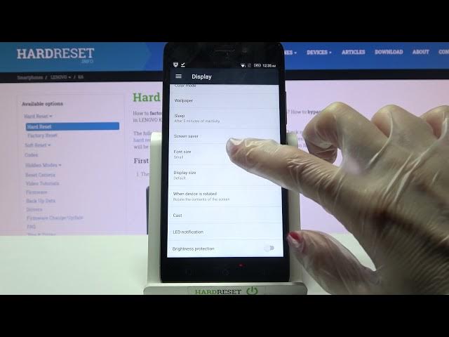 Video thumbnail for How to Change Font Size on Lenovo K6 – Display Settings