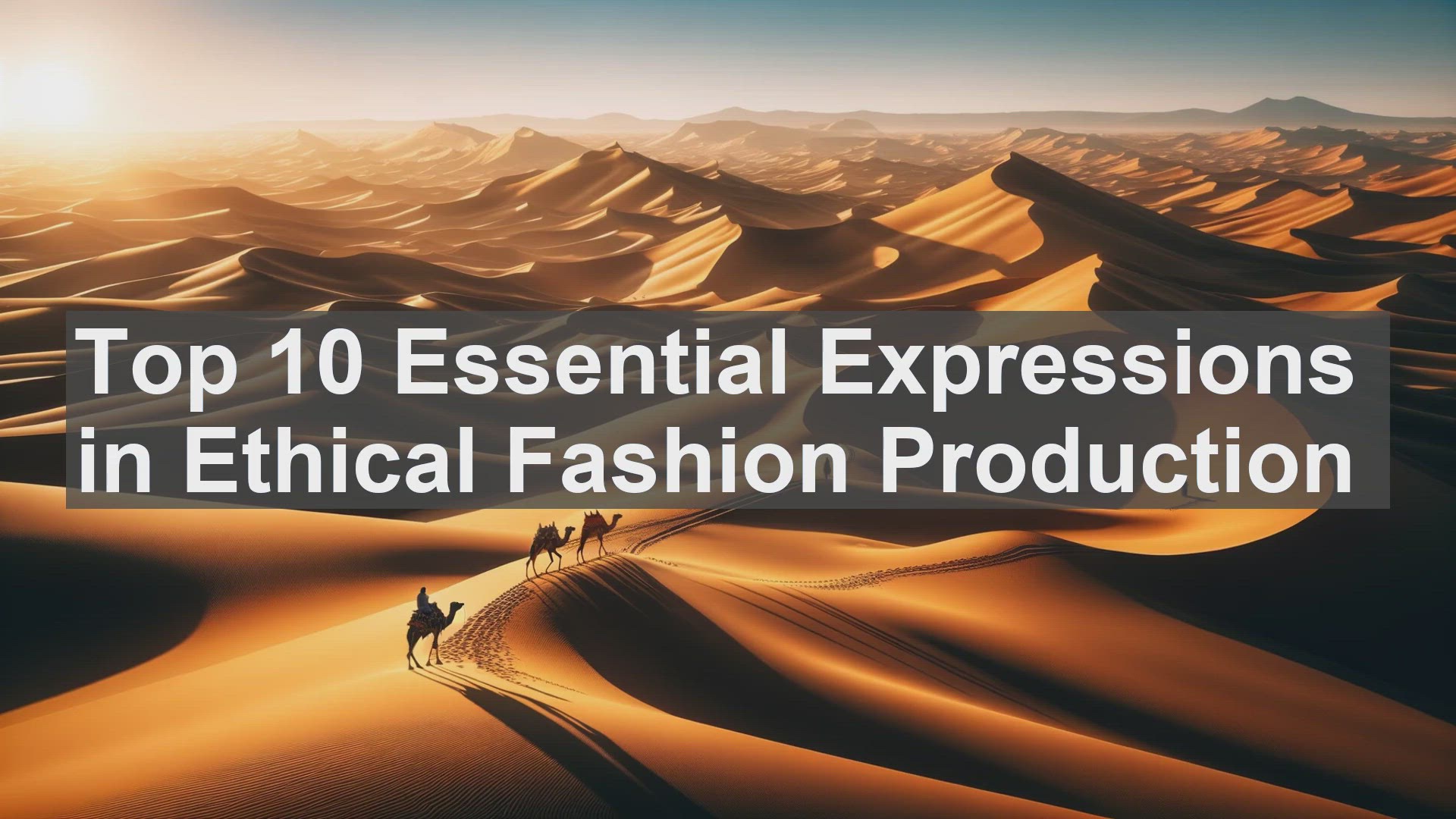 'Video thumbnail for Top 10 Essential Expressions in Ethical Fashion Production'